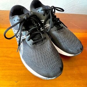 Asics Womens Gel Excite 7 1012A561 Black Lace Up Sneaker Shoes Size 7 1/2